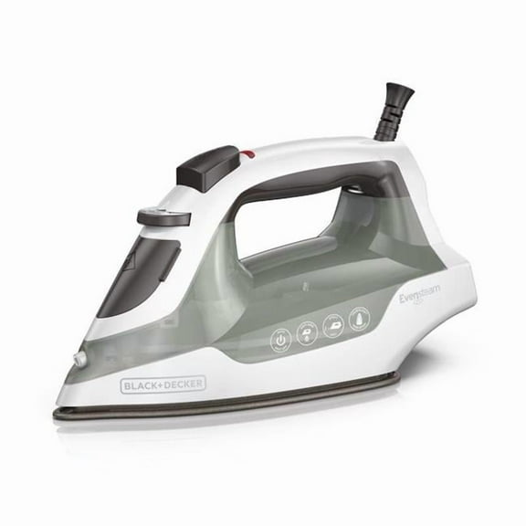 Steam Iron, Green & White