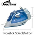 thumbnail image 1 of Steam Iron & Vertical Steamer for Clothes with Scratch-Resistant Durathon Soleplate, 8' Retractable Cord, 3-Way Auto Shutoff, Anti-Drip, 1500 , Blue, 1 of 7
