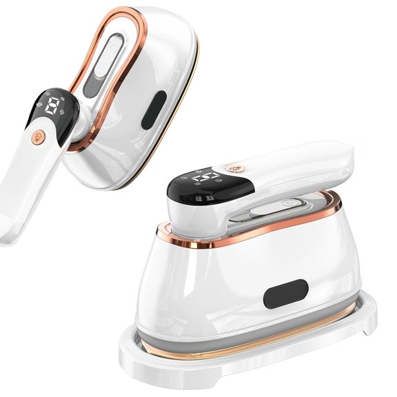 Steam Ironing Machine, Ceramic Glazed Large Panel Hanging Hot Press with 180 Degree Rotating Handle, Portable Ironing Machine Suitable for Wool, Silk, Cotton, Linen & Synthetic Fibers