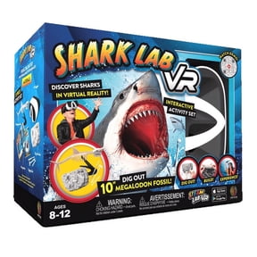Abacus Brands Immersive Learning VR Goggles - Shark Lab Virtual Reality Science Kit for Kids, STEM Toys