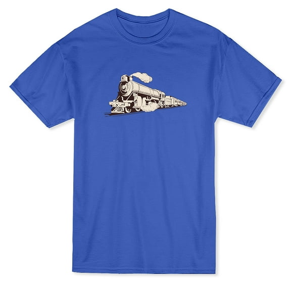 Steam Locomotive Graphic Men's T-shirt