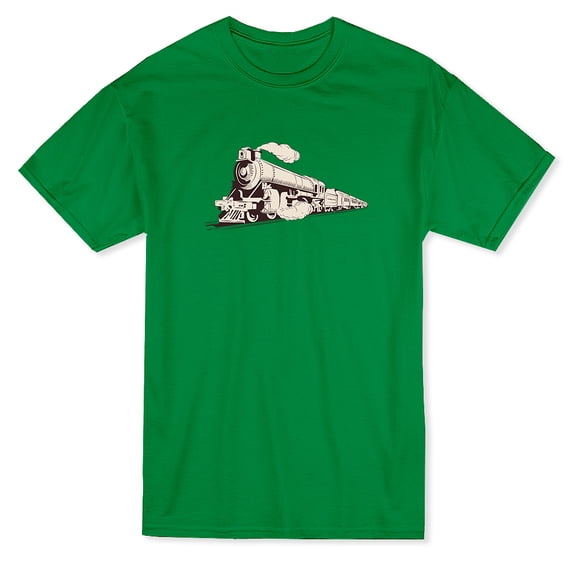 Steam Locomotive Graphic Men's T-shirt