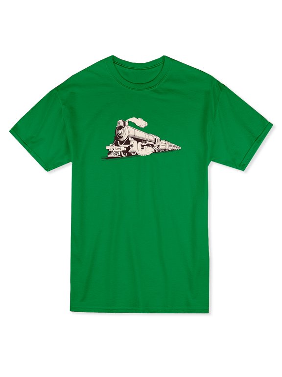 Steam Locomotive Graphic Men's T-shirt