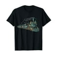 thumbnail image 1 of Steam Locomotive - Railroad Engine Railway Station Train T-Shirt, 1 of 5