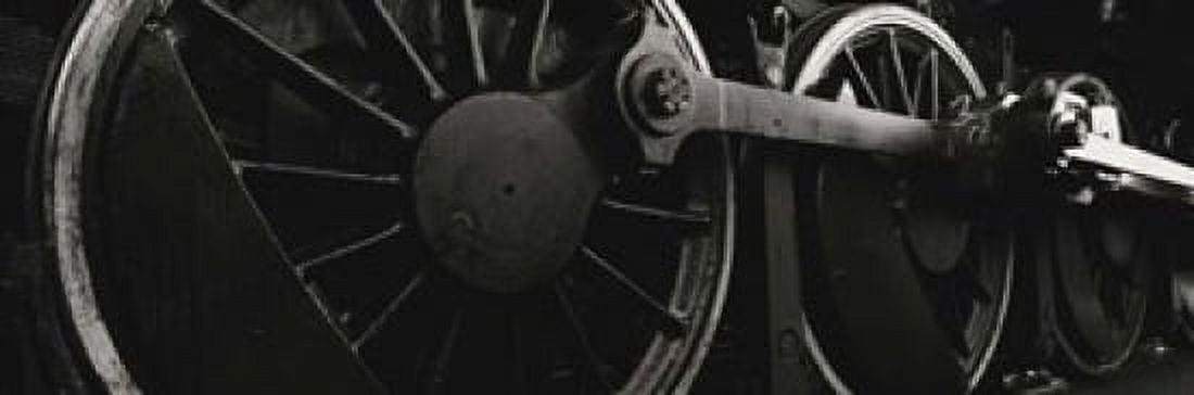 Steam Locomotive Wheels Canvas Art - Panoramic Images (37 x 12)