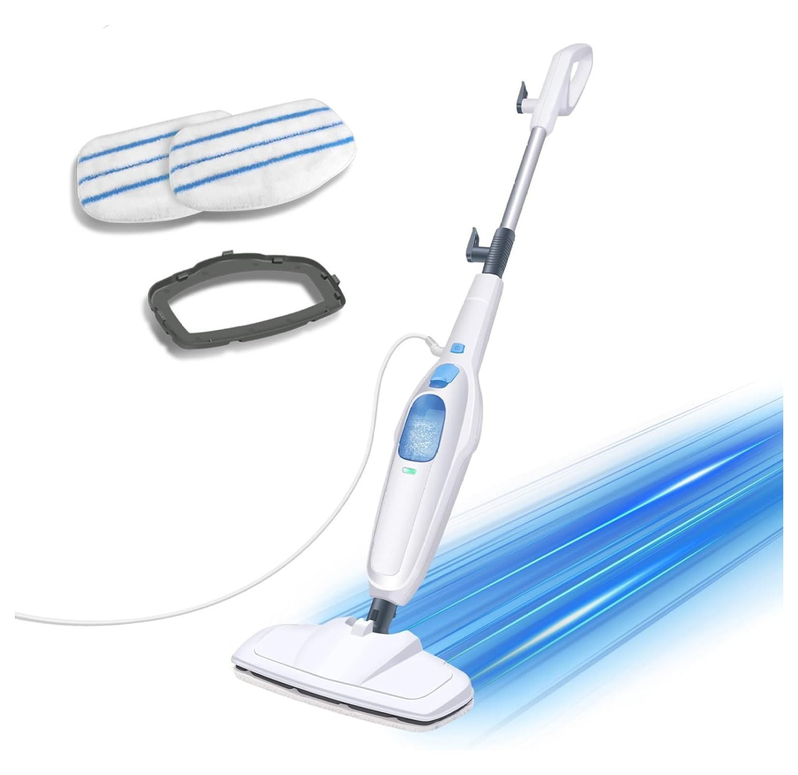 Steam Mop, 1500W Floor Steam Cleaner with 2 Washable Soft Mop Pads and