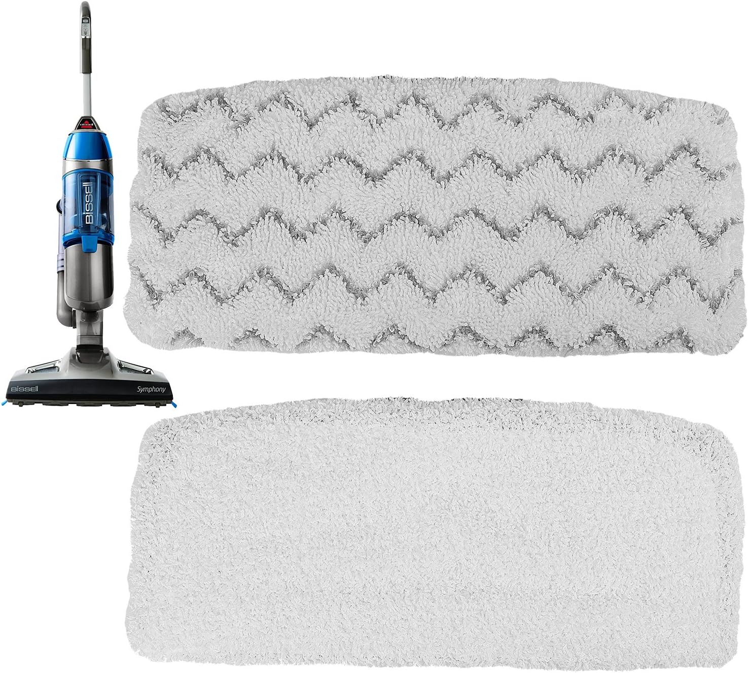 Steam Mop Pad Kit for 1252 Symphony Hard Floor Vacuum Steam Cleaner