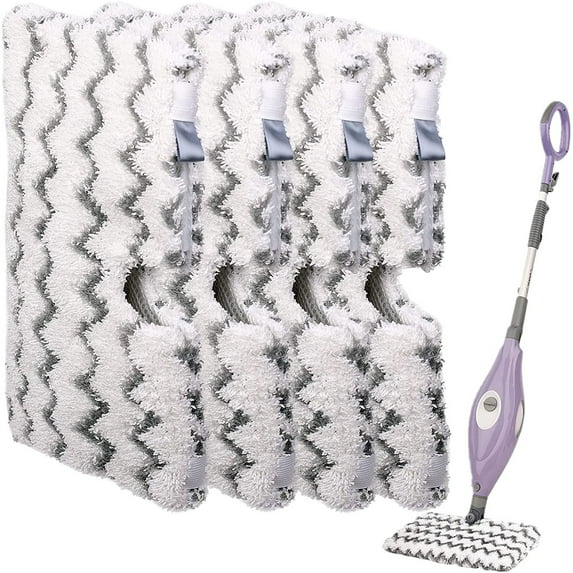 Steam Mop Pad Replacement for Shark Steam Pocket Mop Heavy Duty for All Hard Floors (Pack of 4)