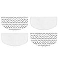 thumbnail image 1 of 4 Pack Microfiber Steam Mop Pads Compatible with Bissell Powerfresh 1940/1544/1806/2075/2685A Series, 2 Striped + 2 Plain White, Washable & Reusable, 1 of 9