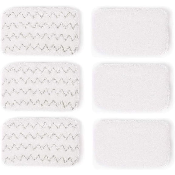 Steam Mop Pads for Bissell 1252 1606670 1543 1652 1132M 1530 11326 Symphony and Steam Vacuum Cleaner Series Replacement 6 Pack