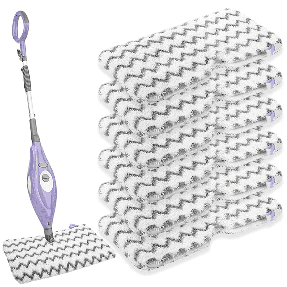 Steam Mop Pads for Shark S3501, S3601, SE460, S3801, S3901, Replacement Steam Pocket Map Pads Microfiber Scrub Mop Pads for All Hard Floors, 6 Pack