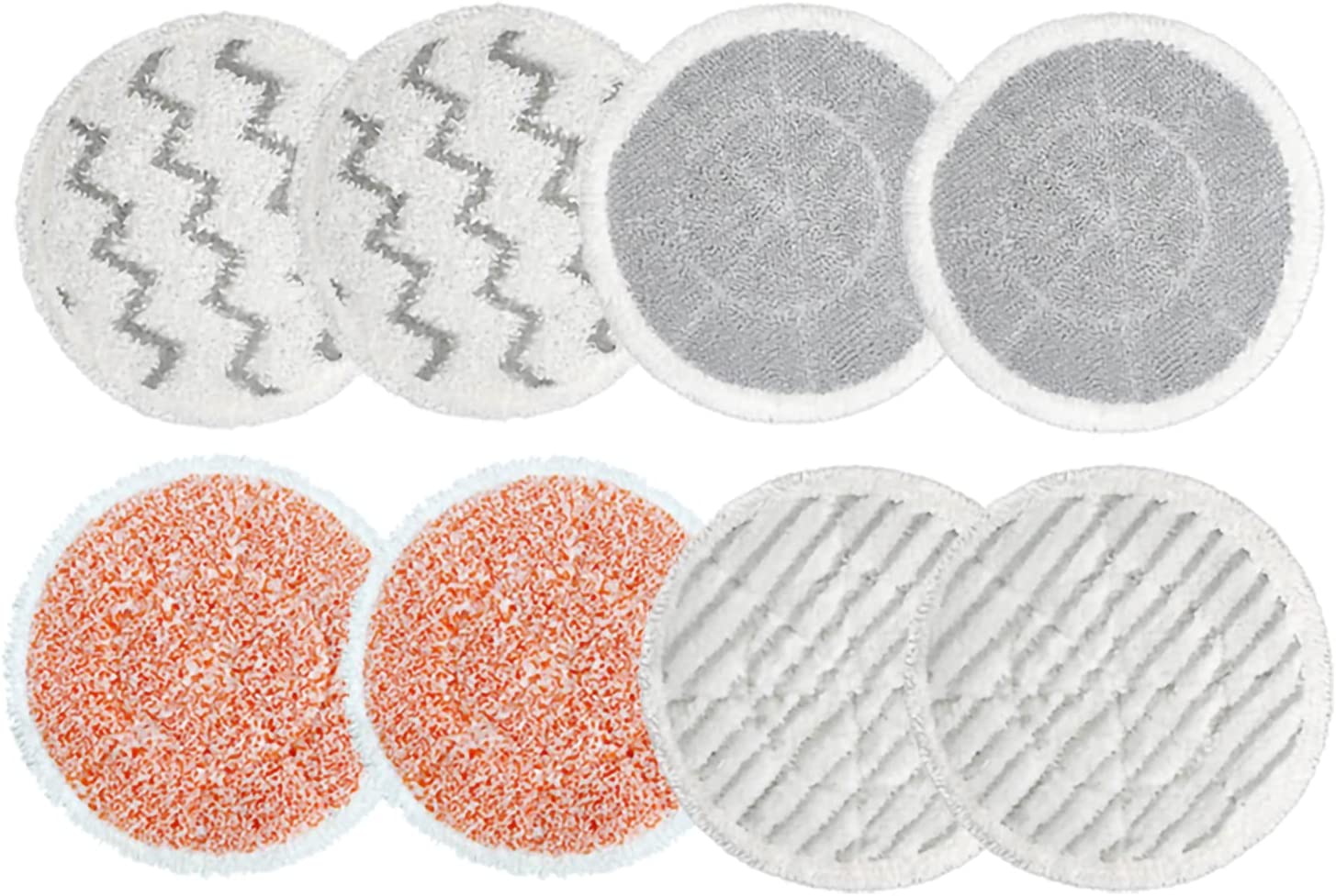 2 Pack Steam Mop Pads Replacement Microfiber Machine Washable Cleaning