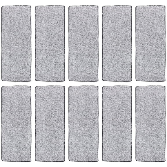 Steam Mop Wet Dry Mop 10pcs Microfiber Pads Reusable Gray Floor Mops