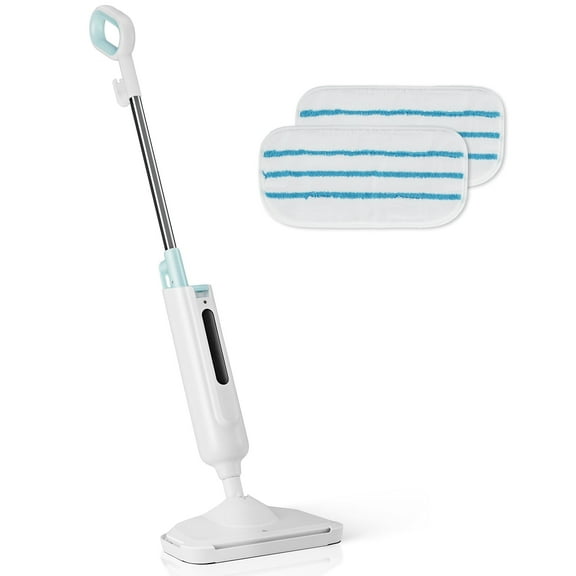 Steam Mop for Hardwood Floors and Tile, Electric Mops Floor Cleaner Machine, White&Green