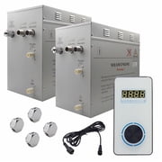 Steam Planet GH24VW Superior Encore 24 kW Self-Draining Steam Bath Generator Kit & Vertical Digital Keypad, White