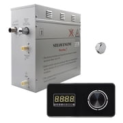 Steam Planet GH9LB Superior Encore 9 kW Self-Draining Steam Bath Generator Kit & Horizontal Digital Keypad, Black