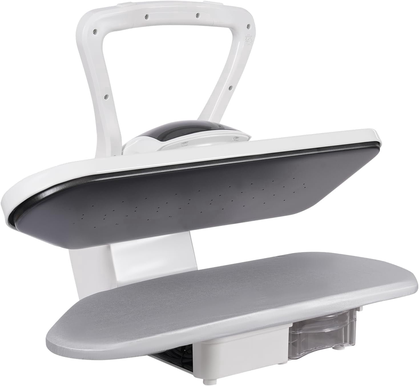 Steam Press For Clothes with Touch Screen 1600W Professional Iron Press Machine Digital Heat Press With Multiple Steam Settings Steam Iron Press Oversize Pressing Iron for Home Business (White)