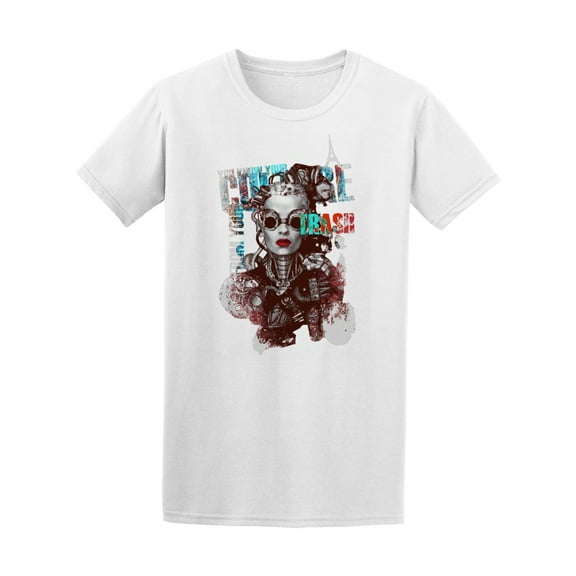 Steam Punk Cover Girl Tee Men's -Image by Shutterstock