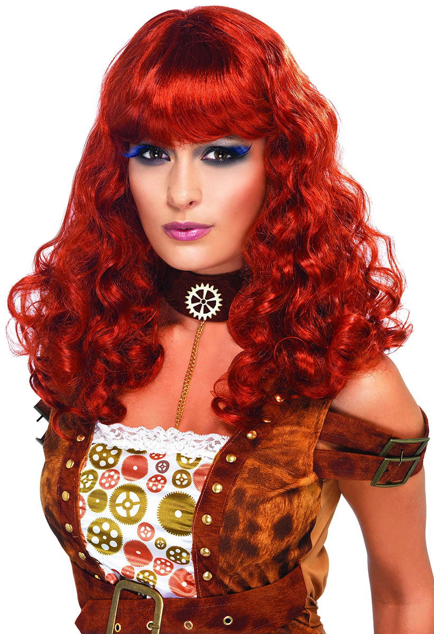 Steam Punk Female Wig Adult Auburn
