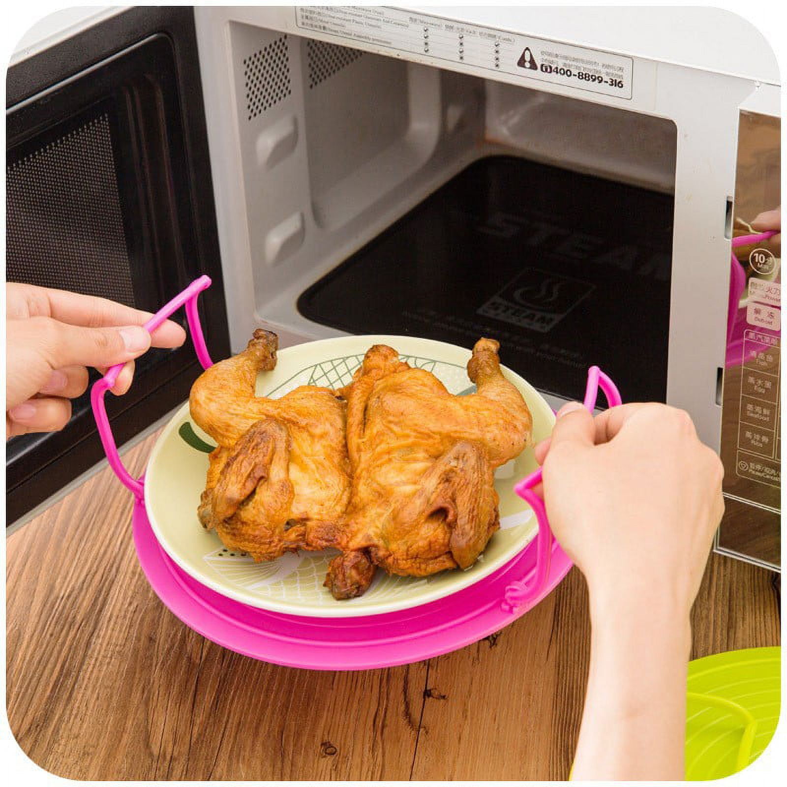 Steam Rack Folding Steaming Tray Microwave Oven Tray Rack Heat ...