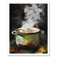 thumbnail image 1 of Steam Rising from a Simmering Vegetable Soup Pot Art Print Framed Poster Wall Decor 12x16 inch, 1 of 5