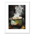 thumbnail image 1 of Steam Rising from a Simmering Vegetable Soup Pot Artwork Framed Wall Art Print 9X7 Inch, 1 of 5
