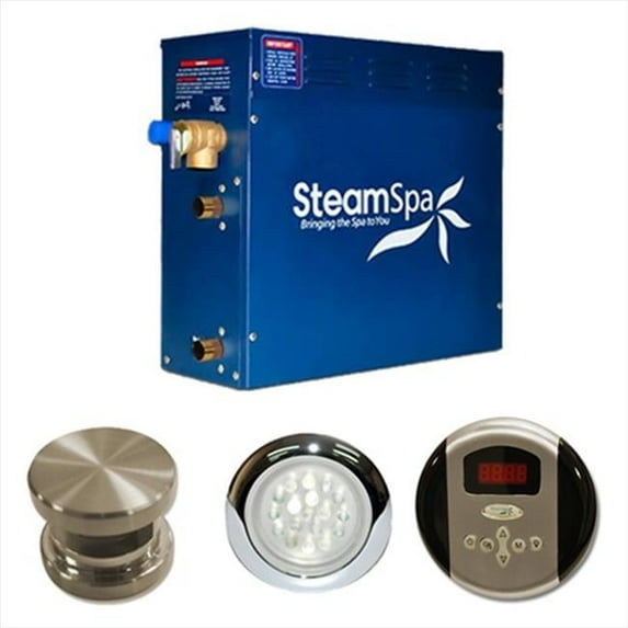 Steam Spa IN750BN Steam Spa Indulgence Package for Steam Spa 7.5kW Steam Generators; Brushed Nickel