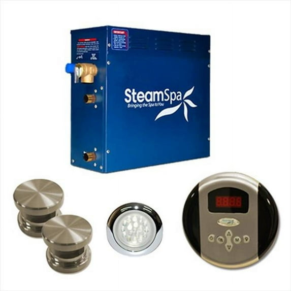 Steam Spa Steam Spa Indulgence Package for Steam Spa 12kW Steam Generators; Brushed Nickel