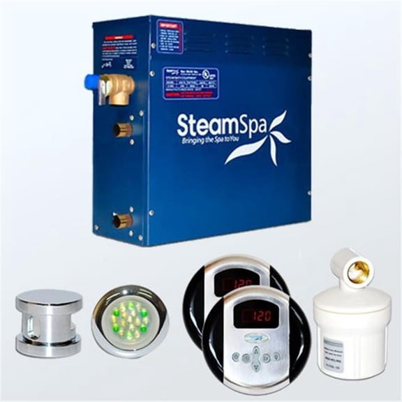 Steam Spa Steam Spa Royal Touch Package with Steam Spa 4.5kW Steam Generators; Chrome