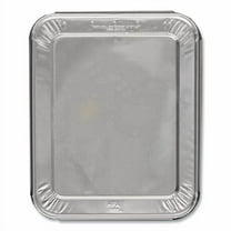 Steam Table Pan Lids, Full Curl Edge, Fits Half-Size Pan, 0.62" Deep, 11.16 x 12.75, 100/Carton | Bundle of 2