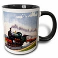 thumbnail image 1 of 3drose, Steam Train, 15oz Two-tone Black Mug, 1 of 6