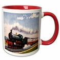 thumbnail image 1 of 3drose, Steam Train, 15oz Two-tone Red Mug, 1 of 6