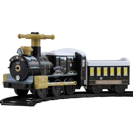 Steam Train 6-Volt Battery Ride-On Vehicle (Winter Wonder)
