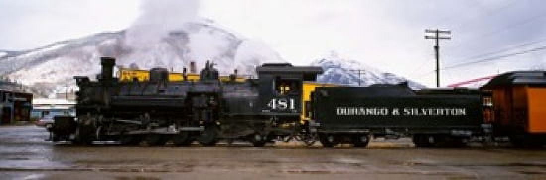 Steam Train Durango and Silverton Narrow Gauge Railroad Colorado Canvas Art - Panoramic Images (37 x 12)