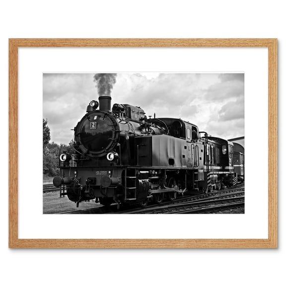Steam Train Engine Framed Wall Art Print