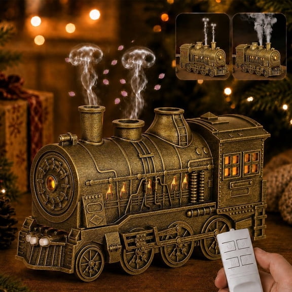 Steam Train Humidifier, Vintage Train Diffuser Christmas Train Oil Diffuser Essential