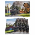 thumbnail image 1 of Steam Train Placemats Set&nbsp;of&nbsp;12 Hose Tree Nature Landscape Countryside Heat Insulation Washable Place Mats, Non-Slip Table Mats for Dining Table Party Kitchen Decor,13x19 Inch, 1 of 9