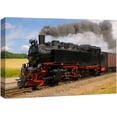 thumbnail image 1 of Steam Train with Black Smoke Running on Island Rugen Northern Germany - Canvas Art Wall Art - 12" x 18", 1 of 5