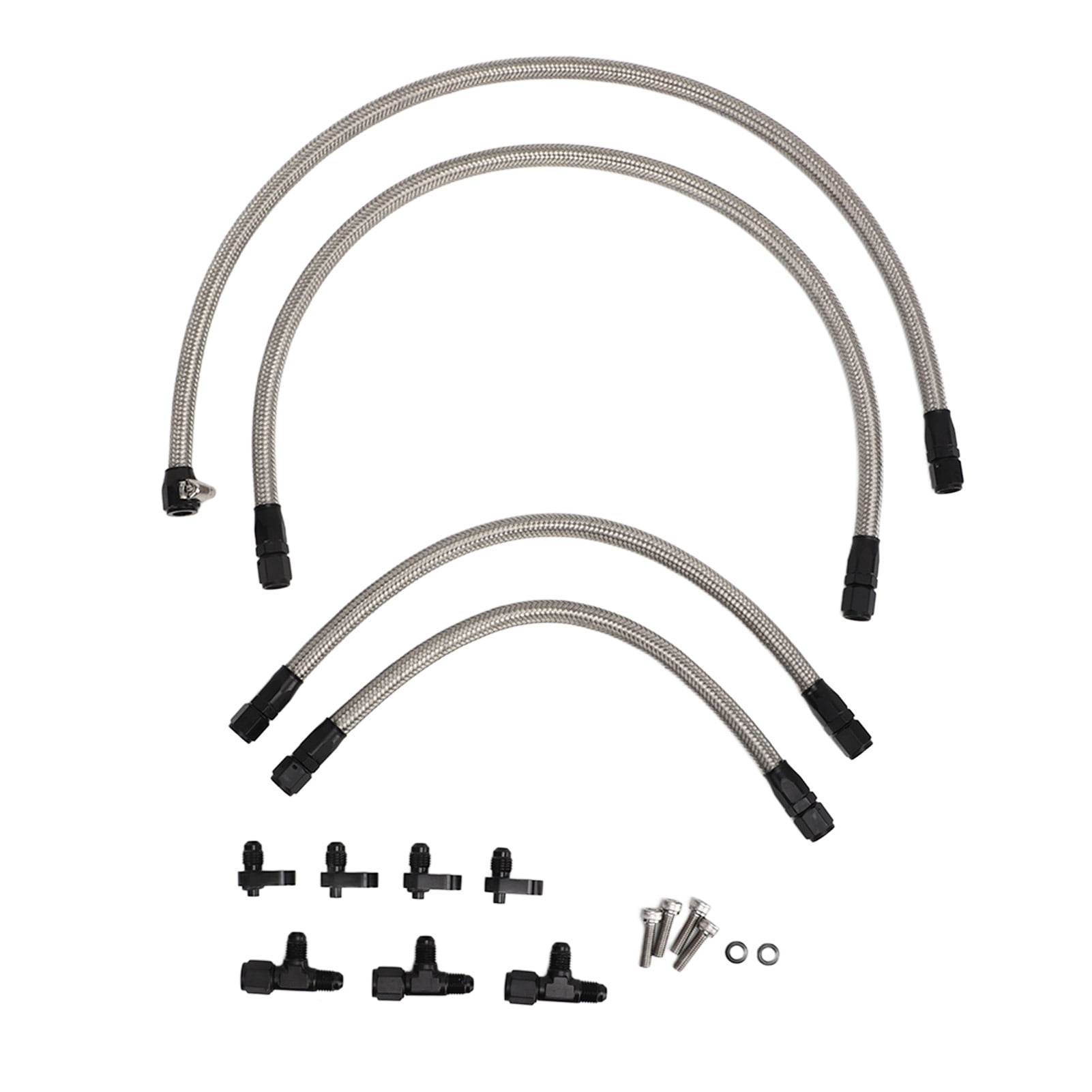 Steam Vent Hose Coolant Crossover Kit Stainless Steel Improve Engine Performance for LSX LS1 LS2