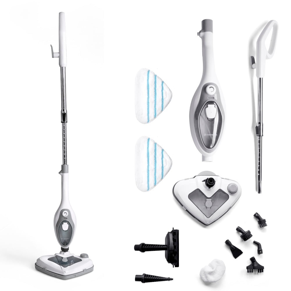 Steam and Go 10-in-1 Steam Cleaner with Detachable Base Steamer Mop Floor Cleaner