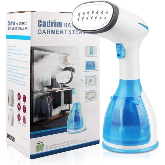 Steam cleaner, frame manual steam cleaner portable iron 1500W 280ml fast heating manual steam cleaner for clothing of fabrics and textiles, travel steam cleaner
