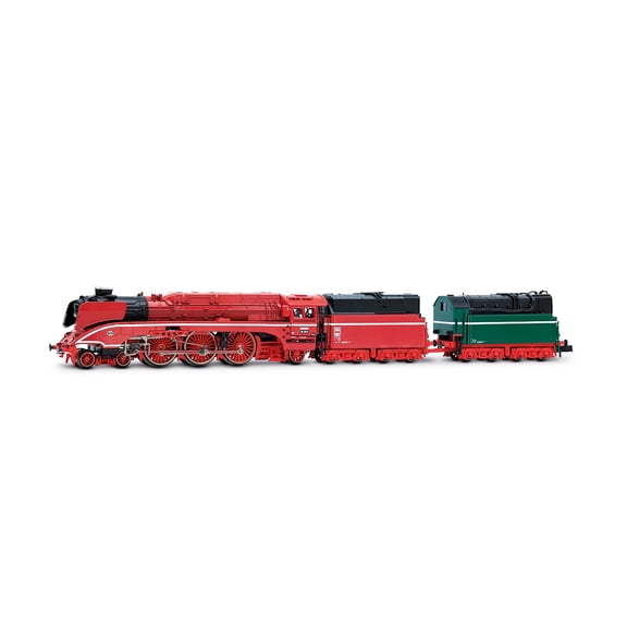 Steam locomotive 18 201, oil tender, red with green Tender