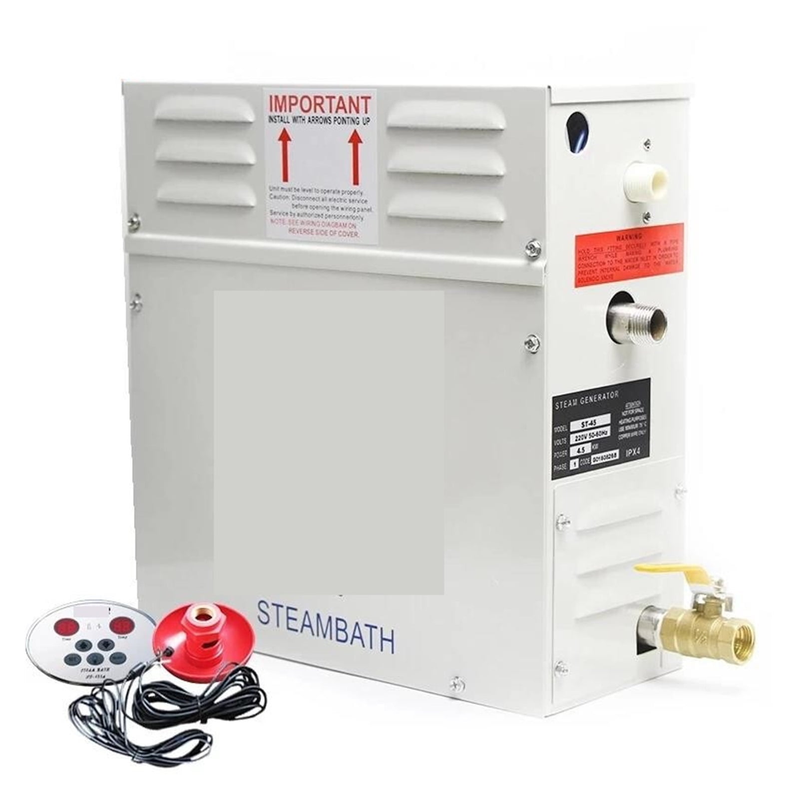 Steam nerator For Sauna Room Bath Shower Power, 3-18KW Home Heater SPA  Digital Controller - Walmart.com, image size:1600x1600