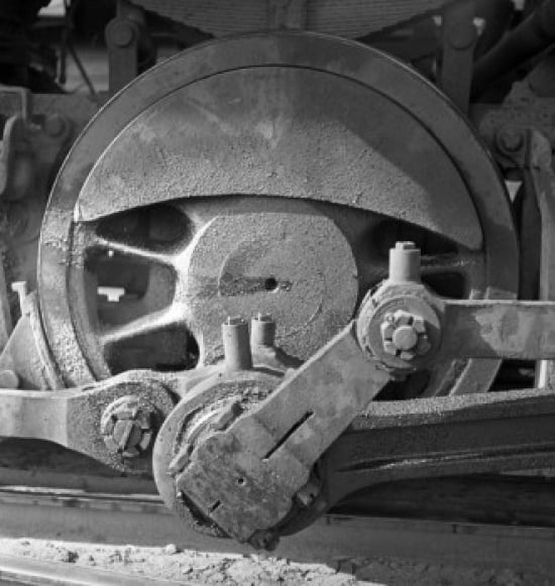 Steam train wheel Canvas Art - (18 x 24)