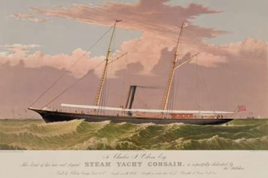 Steam yacht Corsair 1881 Canvas Art - Unknown (24 x 36)