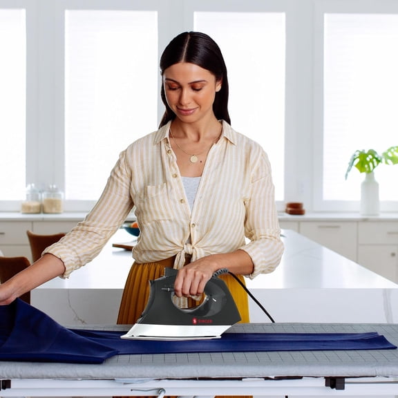 SteamCraft Plus 2.0 Steam Iron (1800W) | Steamer with Stainless Steel Plate, OnPoint Precision Tip, Vertical Steam, Auto Shutoff & 300ml Tank Capacity - Black