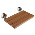 thumbnail image 1 of Leisure 20 in. Teak Wall Mounted Folding Shower Seat, 1 of 8
