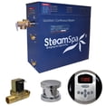 thumbnail image 1 of SteamSpa  Oasis 4.5 KW QuickStart Steam Bath Generator Package with Built-in Auto Drain in Polished Chrome, 1 of 4