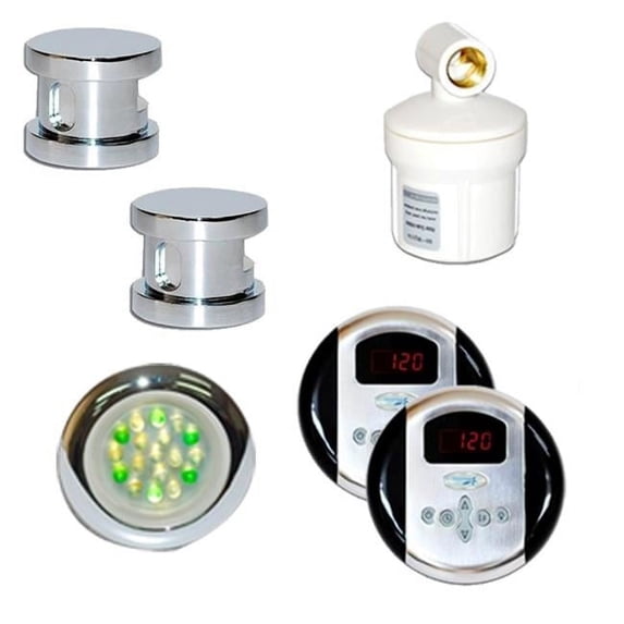 SteamSpa Royal Touch Pad Control Kit in Chrome
