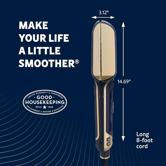 SteamStylist 3-in-1 Steam, Press and Iron Steamer for Clothes, Midnight Blue